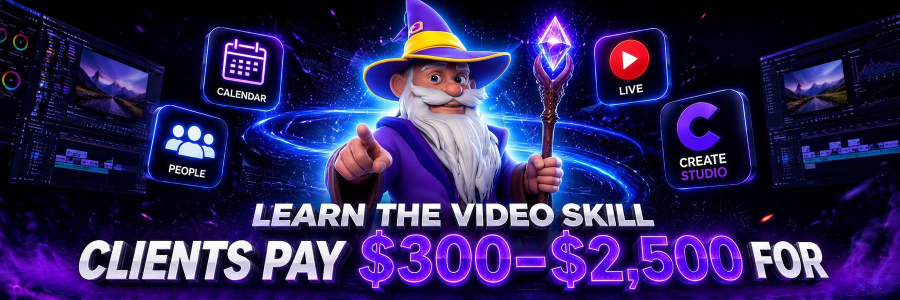 Learn the video skill clients pay $300–$2,500 for — CreateStudio coaching